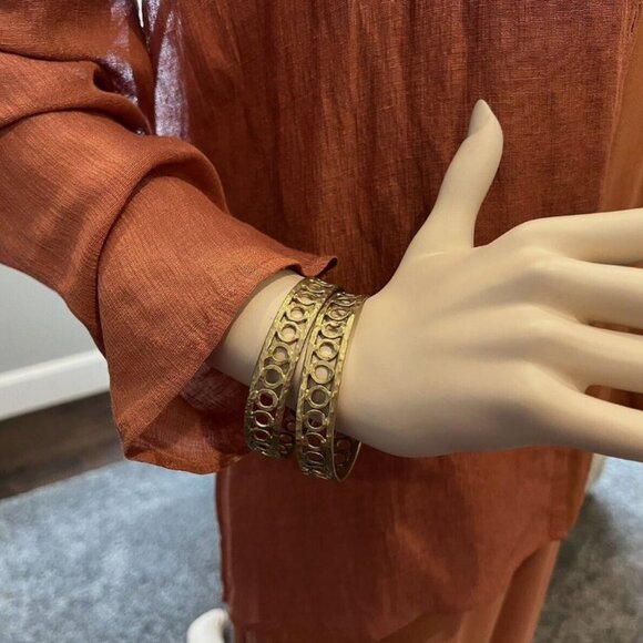 ASHLEY PITTMAN GENUINE HORN & BRONZE BRACELET STACK (5 to MIX & MATCH!) - Picture 3 of 7